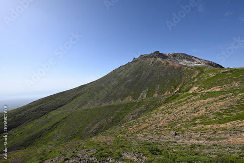 Climbing mountain ridge, Nasu, Tochigi, Japan