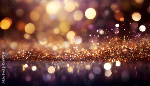 Abstract glitter lights feature a background in metallic colors with a defocused presentati_1(133)