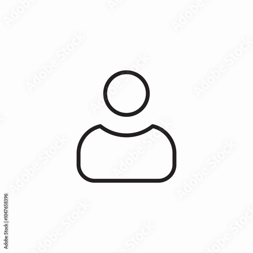 male user profile icon sign vector