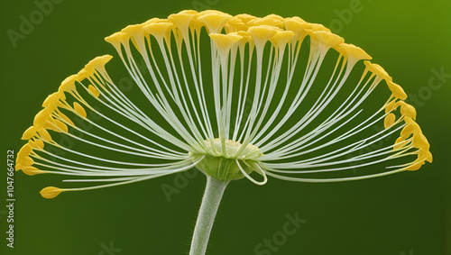 The floral reproductive structure in angiosperms produces gametophytes that consist of several haploid cells.