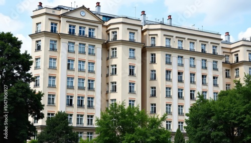  Elegant European architecture under a clear sky