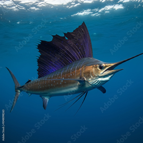 The Indo-Pacific sailfish Istiophorus Platypterus is a sailfish native to the Indian and Pacific Oceans.