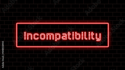 Incompatibility(非互換性) のホワイトボード風イラスト