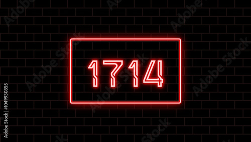 1714年のネオン文字