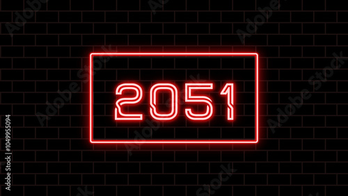 2051年のネオン文字