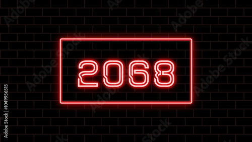 2068年のネオン文字