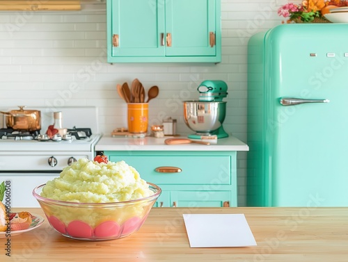 1970s kitchen scene