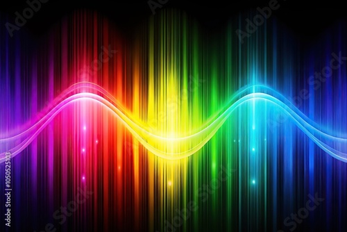 Colorful octaves wave pattern design