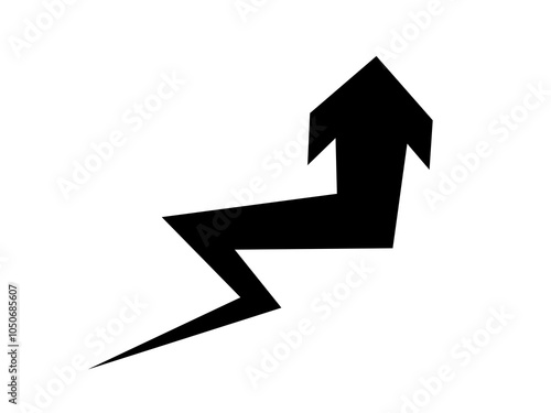 zig zag shift up arrow