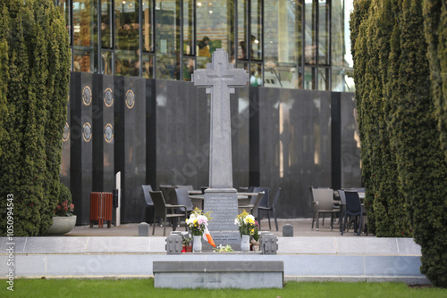 Das Grab von Irlands Nationalheld Michael Collins auf dem Glasnevin Cementry in Dublin. Michael Collins wurde am 22 August 1922 bei einem Attentat im irischen Unabhängigkeitskampf in seine ermordert.