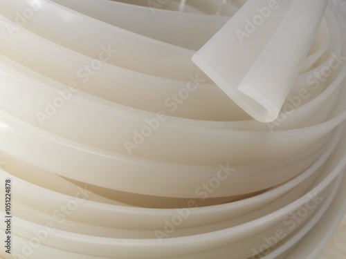 Edge seals, Hook Seal, Clear silicone rubber, Industrial machinery spare parts, Engineering materials, Technical plastics, PTFE (polytetrafluoroethylene), Food grade.