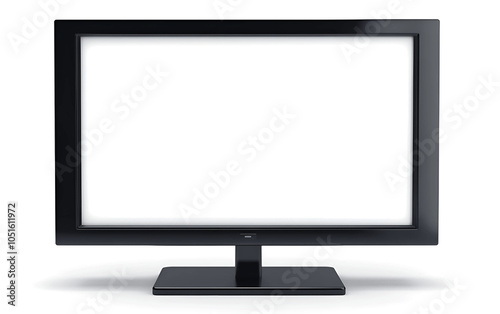 lcd monitor isolated on white