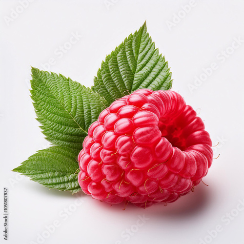 framboise, baie, fruit, isolé, aliment, rouge, mûr, framboise, bonbon, sain, frais, blanc, gros plan, macro, juteuse, dessert, feuille, vert, fraîcheur, fruit, délicieux, régime, nature, naturel, orga