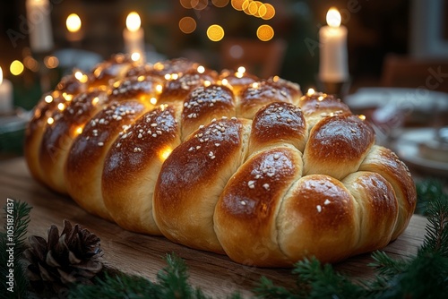 Jewish Shabbat ritual with challah bread