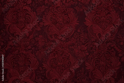 A color background, with deep shades of red and burgundy, luxueious twxture, pattern