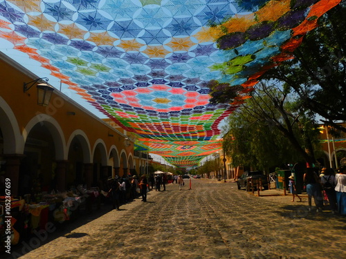 mexico colorido con cielo tejido record guiness