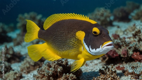 Foxface rabbitfish in Queensland, Australia.