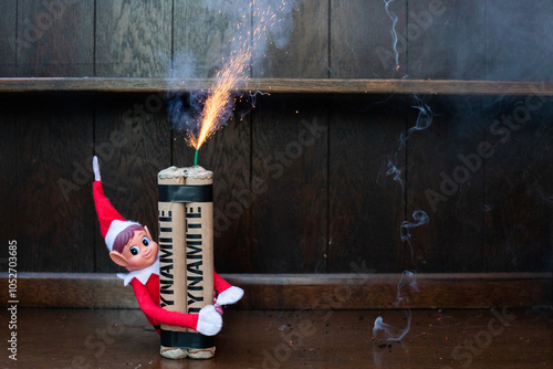 elf with dynamite 