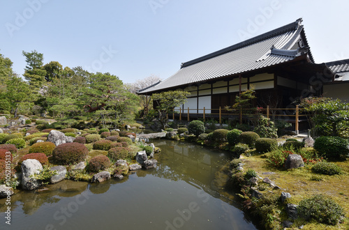 等持院 芙蓉池と方丈 京都市北区