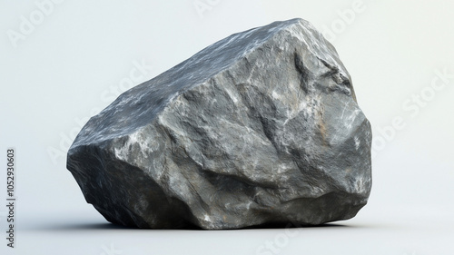 Gray rock against a white background representing the "Gray Rock Method" used to deal with difficult or toxic people