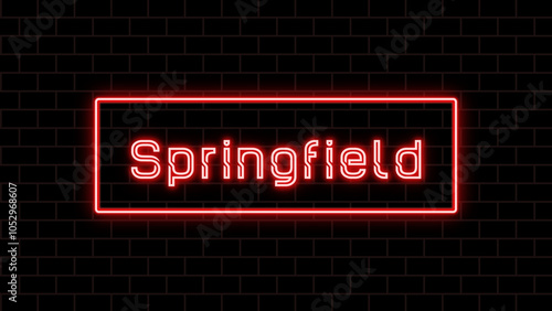 Springfield のネオン文字