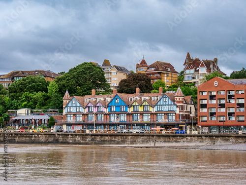 Architecture at the seafront, Penarth, Wales, United Kingdom