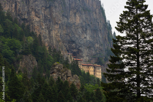 Sumela Monastery or Sumela Manastiri in Altindere Valley National Park