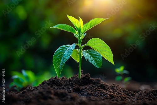 A close-up view of a treeâ€™s roots merging into the soil with plants growing around it, capturing the grounding, interconnected beauty pantheists see in all forms of life, symbolizing growth