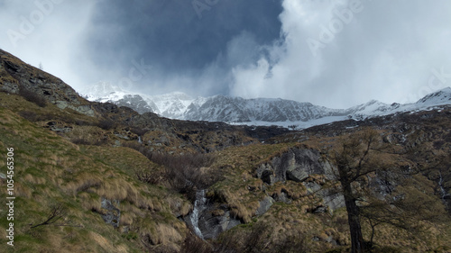 peaks around macugnaga during spring