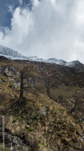 peaks around macugnaga during spring