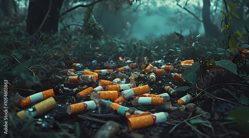 Distressing Forest Floor Covered in Discarded Cigarette Butts: Confronting the Ugly Reality of Littering and Its Impact on Pristine Ecosystems