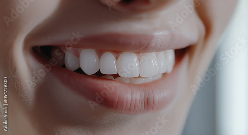 Comparação de vídeos de clareamento dentário, começando com dentes opacos e manchados e mostrando o efeito de clareamento gradual, terminando com um sorriso branco e brilhante