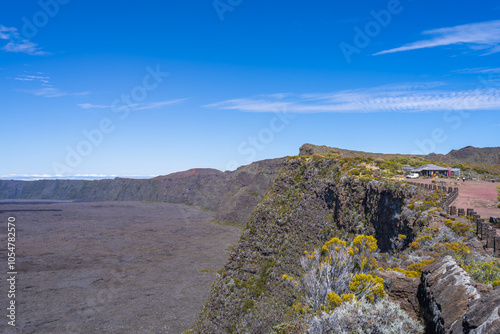 Reunion Island has a desolate volcanic plain called the "Plaine des sables". This barren land is often compared to the surface of the moon but is a popular hiking destination. France.