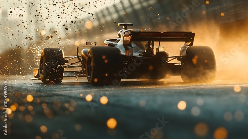 Close-Up of a Car Navigating a Hairpin Turn