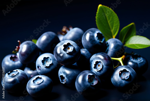 cut branch ripe blueberries immediate snacking baking use