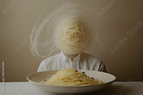 spaghetti aglio e olio, makaron spaghetti, oliwa z oliwek, czosnek, peperoncino, natka pietruszki, danie włoskie, wykwintna kuchnia, kuchnia śródziemnomorska, kuchnia europejska, minimalizm, elegancka