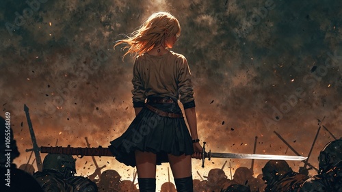 A female warrior facing an inevitable war. //// https://www.youtube.com/@UUng_i