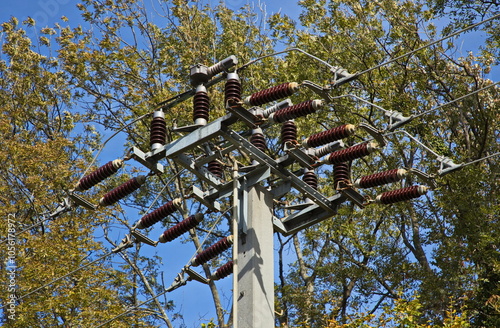 High voltage switch in Pottendorf,Lower Austria,Austria,Europe 