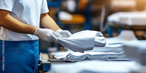 Precision and Care in Modern Textile Manufacturing Process for Quality TShirt Production : Generative AI