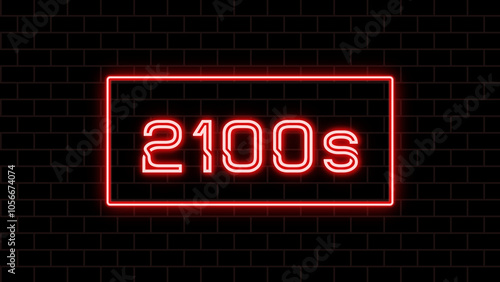 2100s (2100年代) のネオン文字