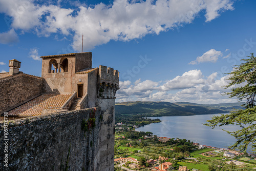 Bracciano, Italy. The Orsini-Odescalchi Castle, also known as Bracciano Castle