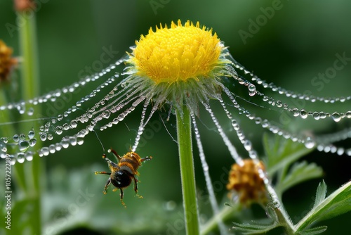 fine web like accumulations of pollen