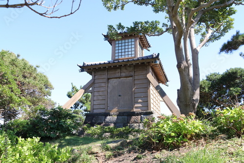 浦賀の風景、燈明堂。江戸時代の灯台。