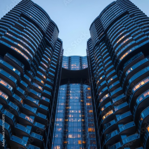 Detail of the palace pier (or palace place south tower) a cruciform condominium tower located at 2045 lake shore boulevard west near the humber bay in toronto canada Condominium 