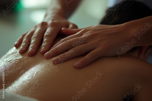 Professional Massage Therapy with Relaxing Touch - Wellness and Spa Treatment