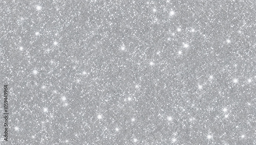 Glittering silver texture with sparkling, shimmering surface seen