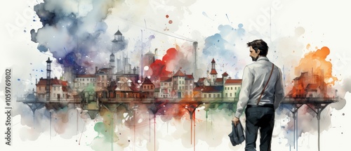 Creative Inspiration for Inventors in Watercolor Style