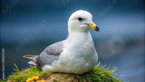 Bird species, northern fulmar, Fulmarus glacialis, Arctic fulmar, Orkney Islands