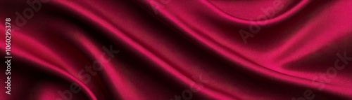 A close-up of luxurious red silk fabric, showcasing its smooth texture and elegant drape, perfect for background use or textile design.