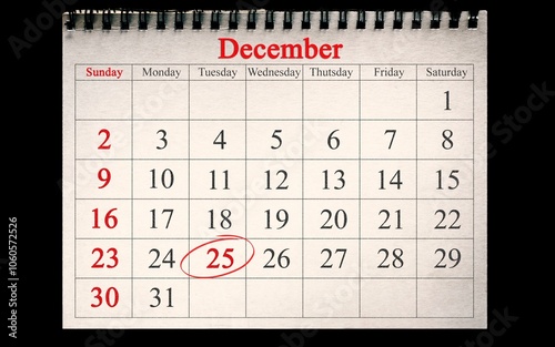 25 December calendar